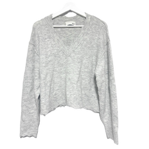 Wilfred Light Gray V-Neck Sweater size XL